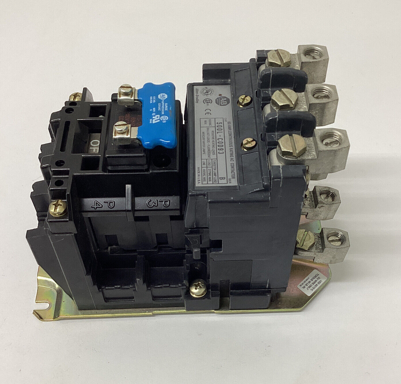 Allen Bradley 500L-COD93  Ser. B 60 Amp Lighting Contactor (OV121) - 0
