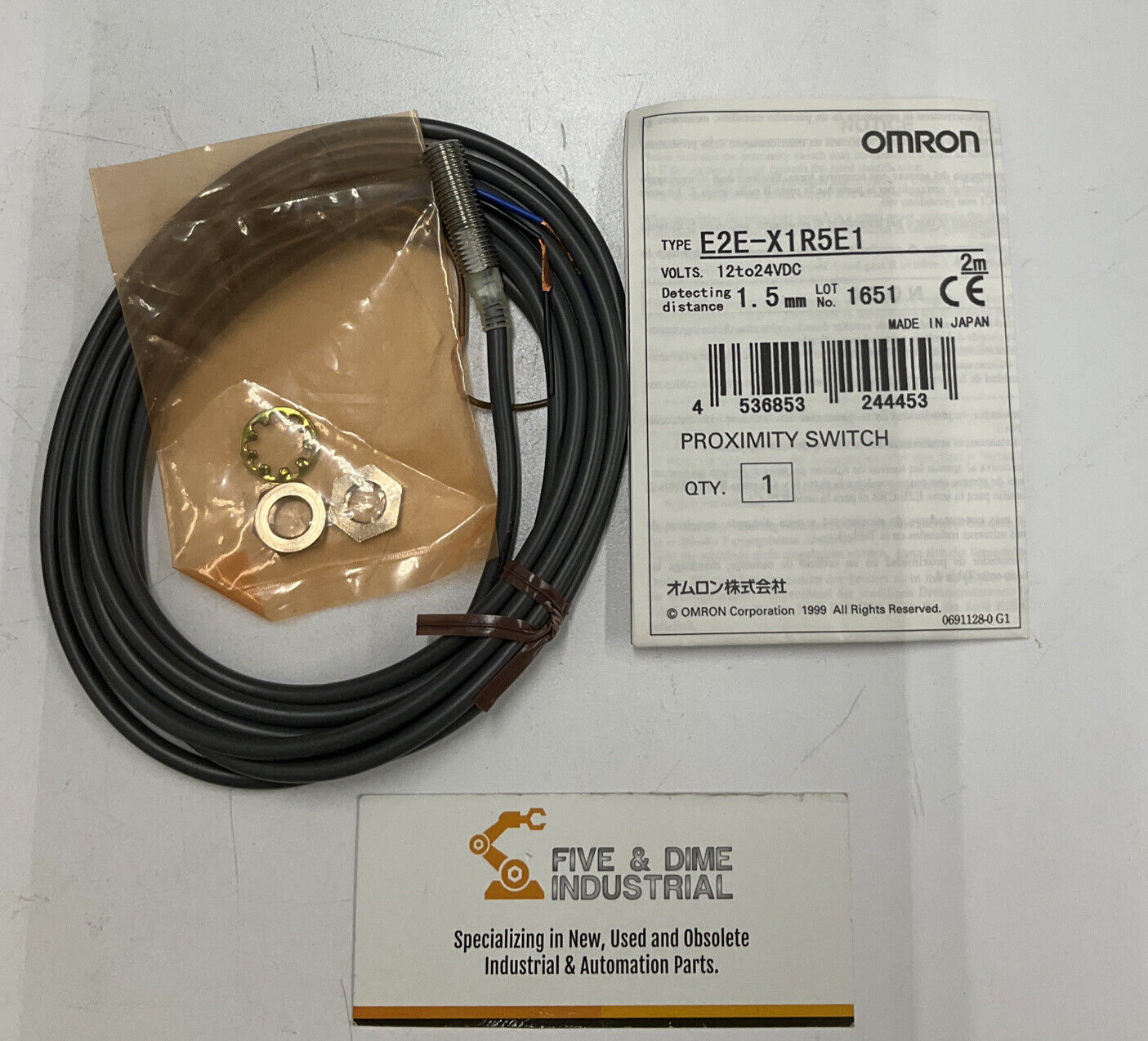 Omron E2E-X1R5E1 Proximity Sensor 12-24VDC (BL193)