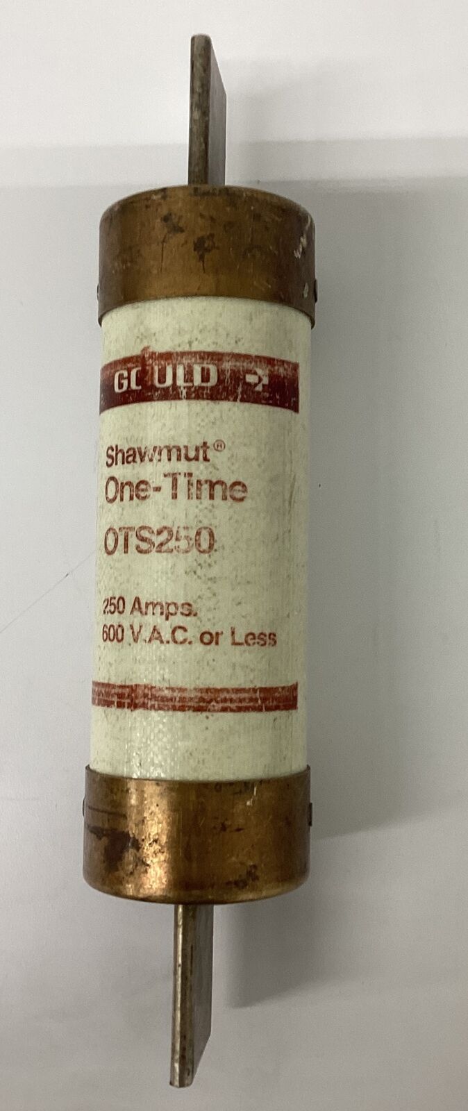 Gould Shawmut OTS One-Time Fuse 250 Amps 600VAC (YE257)