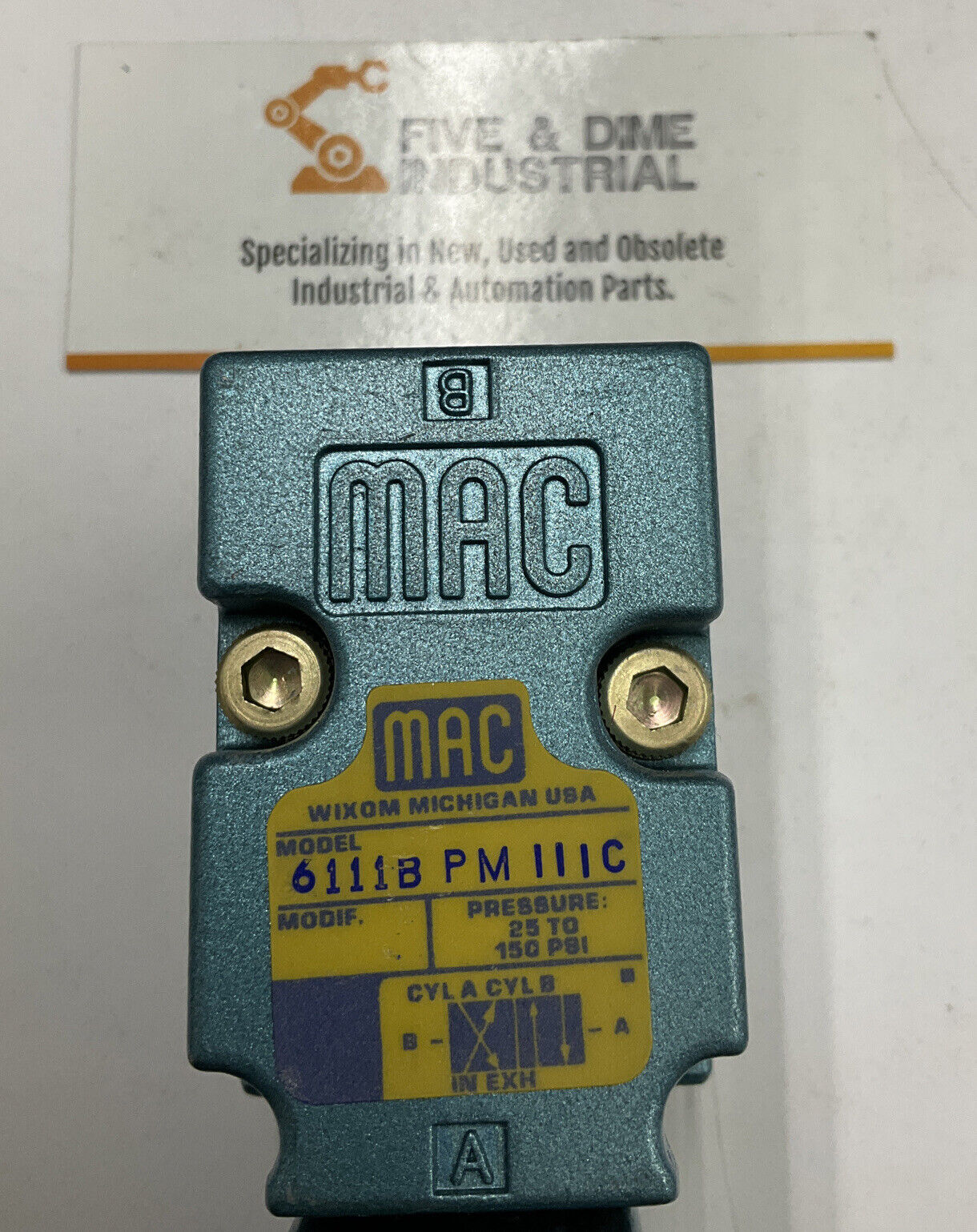 MAC 6111B-PM-111C Solenoid Valve 25-150 PSI (CL146) - 0