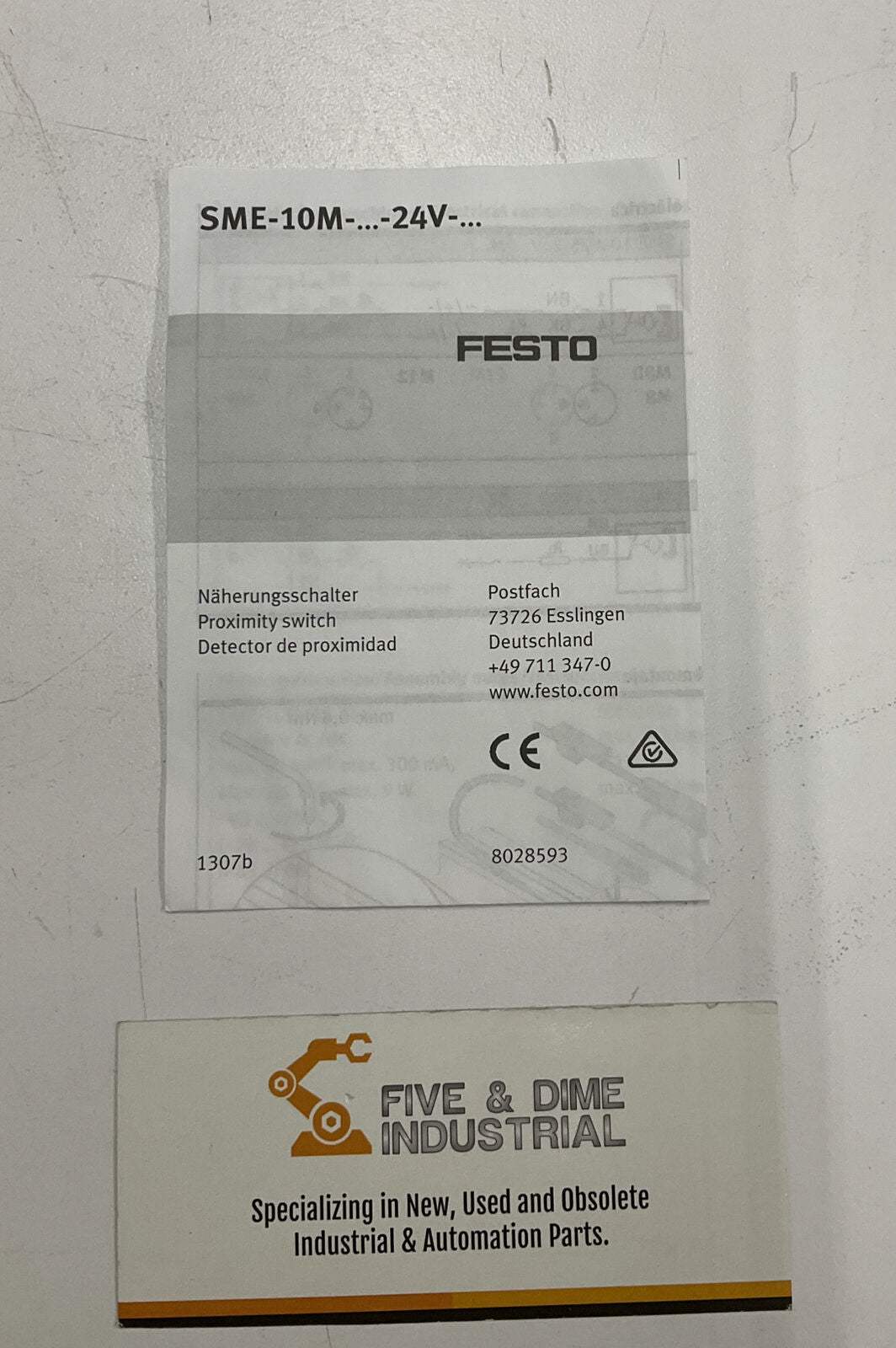 Festo SME-10M-DS-24V-E-0,3-L-M8D New Proximity Sensor (BL163)