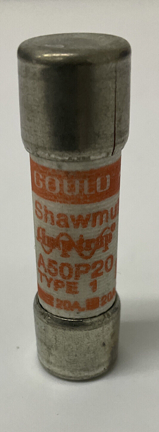 Gould Shawmut  AP50P20  Package of (5) New  Type 1  20A fuses (GR101) - 0
