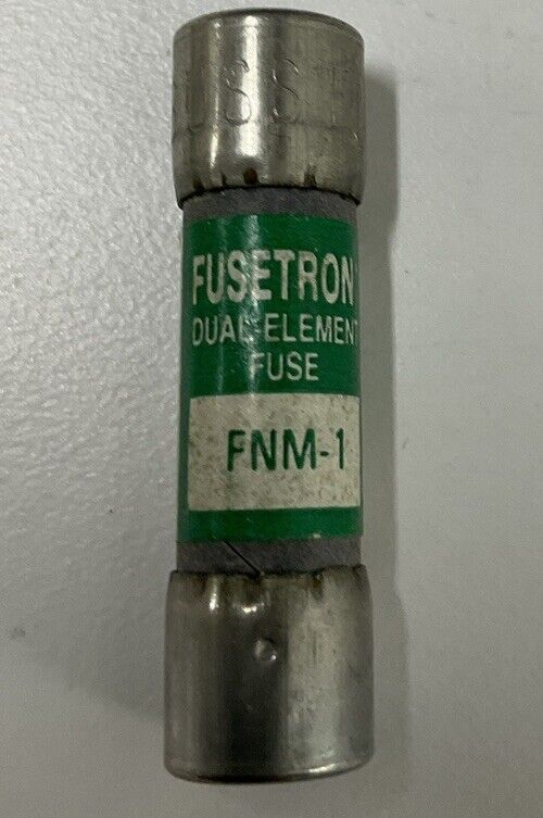 Bussman FNM-1 Lot of 8 Fusetron Dual Element Fuses 1-AMP (RE117)