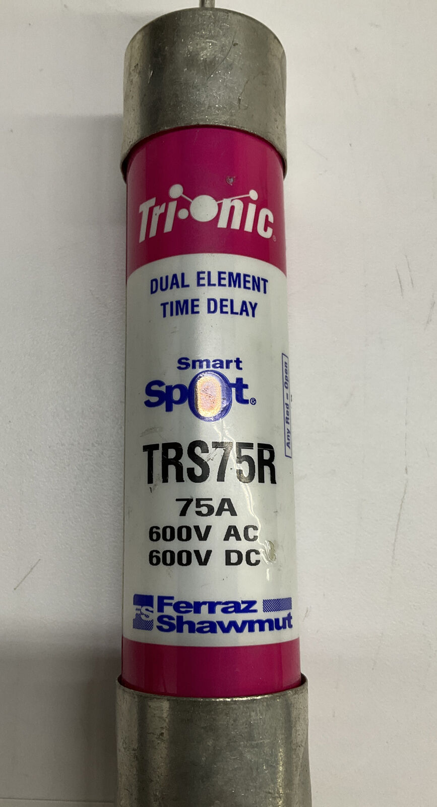 Ferraz Shawmut TRS75R Smart Spot Dual Element Time Delay Fuse 75A (RE250) - 0
