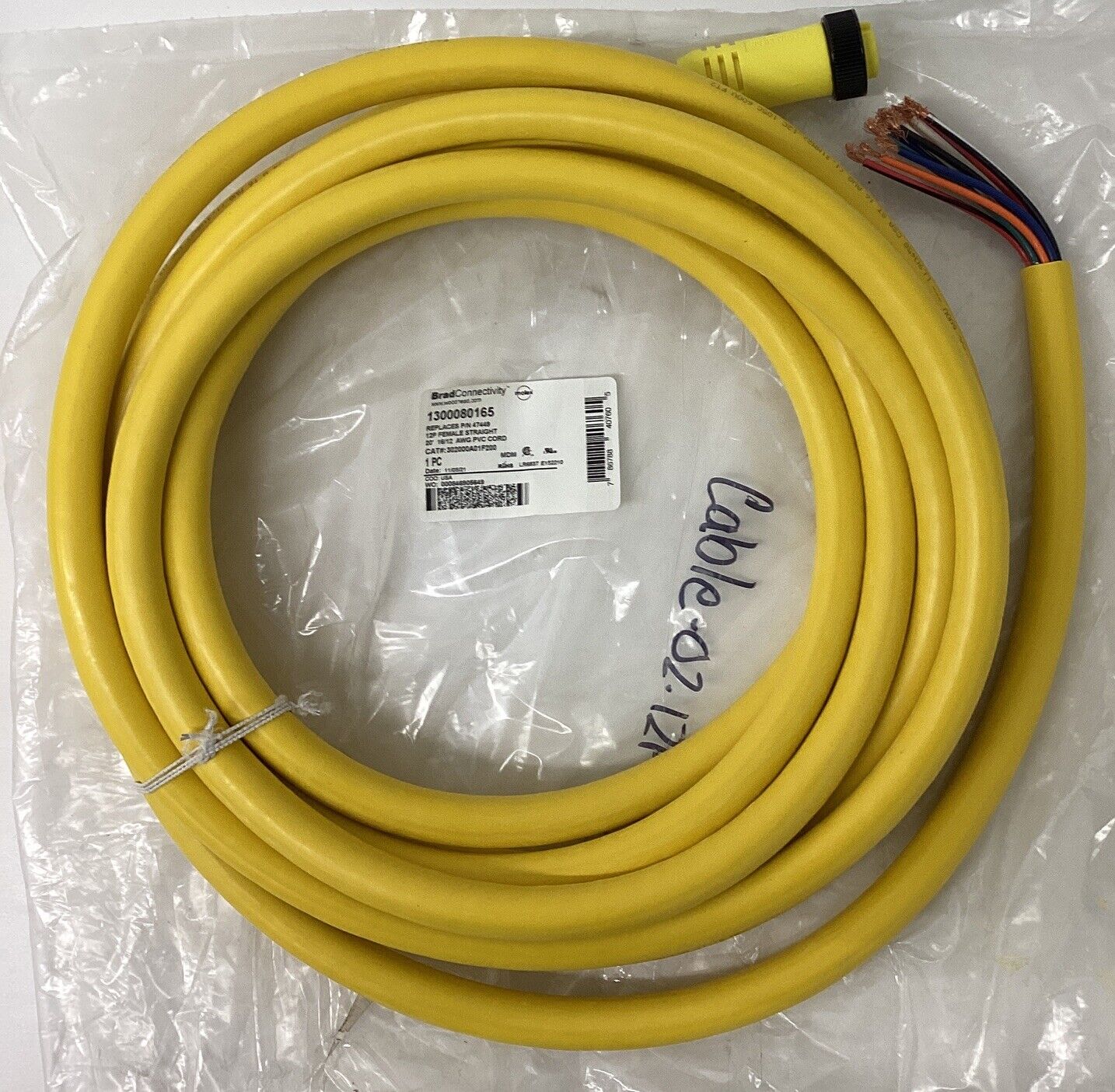 Brad Harrison 1300080165 / 47449  12-Pole Female Cable 20ft. (CBL163) - 0