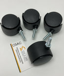 Landstar 2" 50mm Caster 4-PACK with 5/16-18 X 1" Threaded Stem 90# Rating Each-1