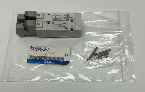 SMC SY5245-5FU Pneumatic Dual Solenoid Valve 24VDC