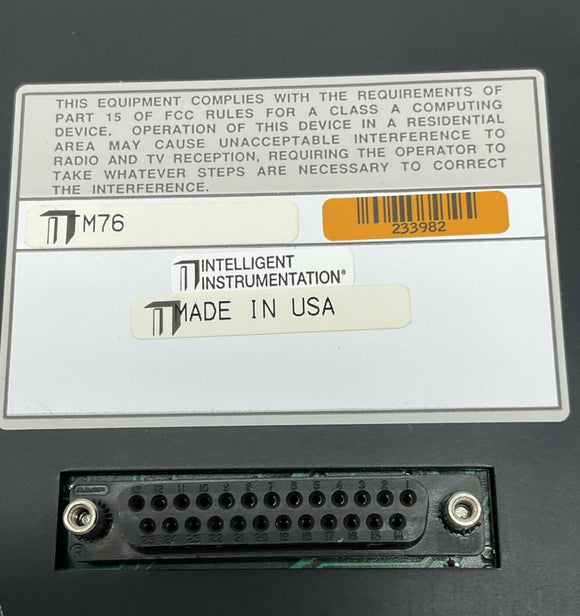 Intelligent Instrumentation / Burr Brown TM76 Interface Panel Terminal