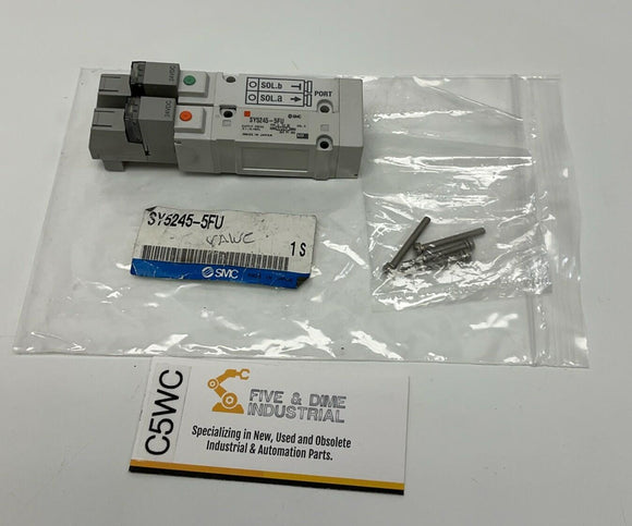 SMC SY5245-5FU Pneumatic Dual Solenoid Valve 24VDC