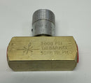 DMIC NV2M-0250N Brass Needle Valve 1/4" NPT 2000PSI-3