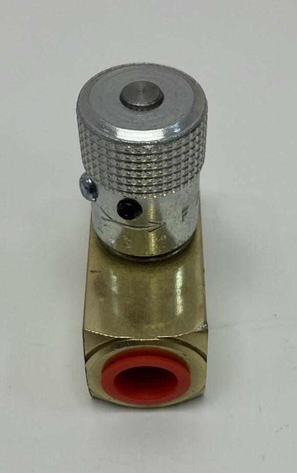 DMIC NV2M-0250N Brass Needle Valve 1/4" NPT 2000PSI