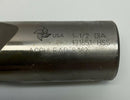 Brubaker 774783 1-1/2" Diameter x 1-1/4" Shank 3 Flute End Mill HSS-3