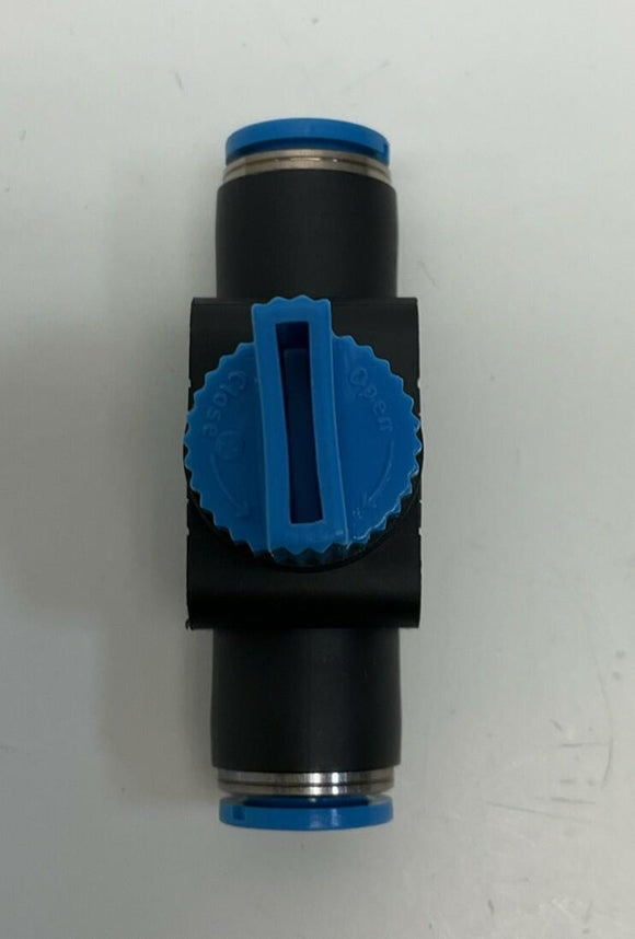 Festo HE-2-QS-8 8mm Inline Push-to-Connect Shut-Off Valve 153468