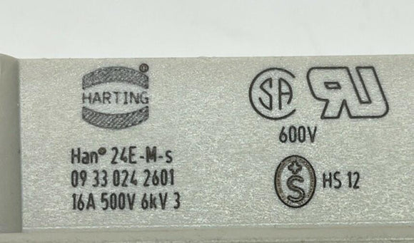 Harting 09-33-024-2601 HAN 24-Pin Male Connector Insert