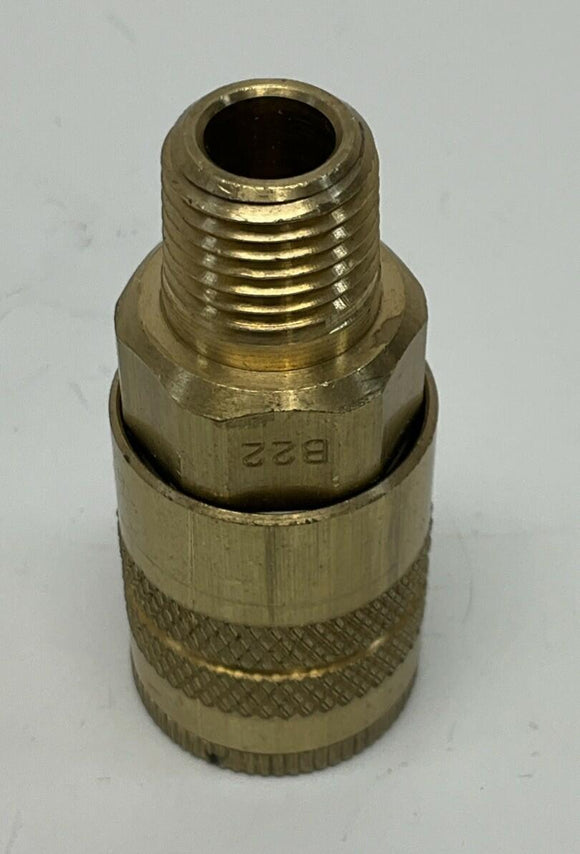 Parker B22 Quick Connect Brass Air Coupler 1/4" NPT, 300 PSI