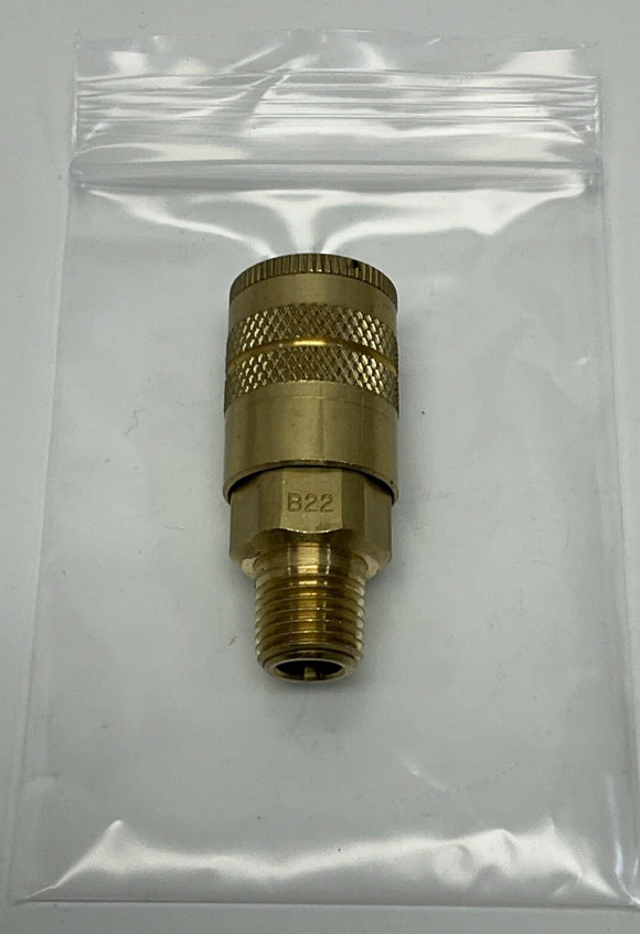 Parker B22 Quick Connect Brass Air Coupler 1/4" NPT, 300 PSI