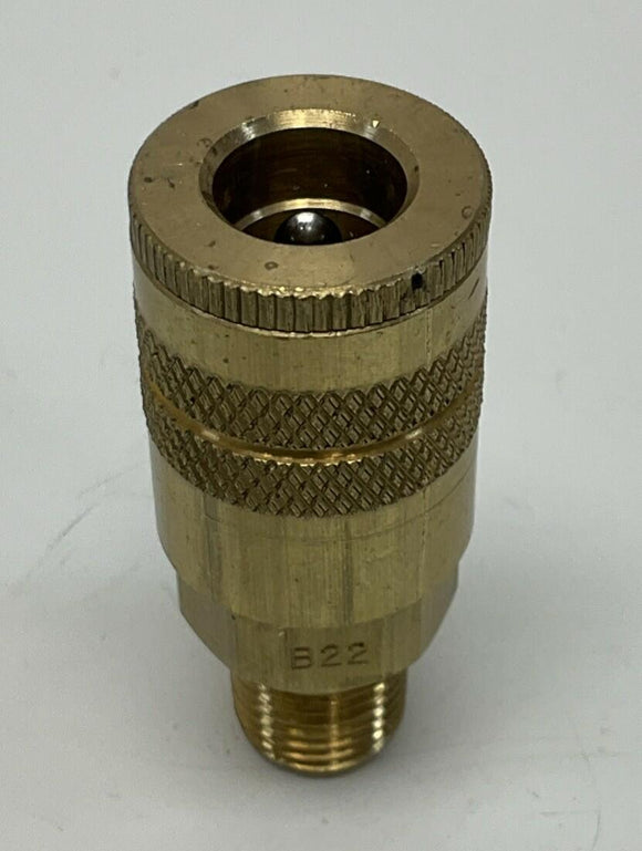 Parker B22 Quick Connect Brass Air Coupler 1/4" NPT, 300 PSI