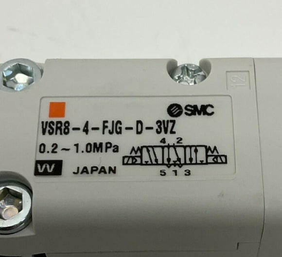 SMC VSR8-4-FJG-D-3VZ Pneumatic 24VDC Solenoid Valve 4/5 Port