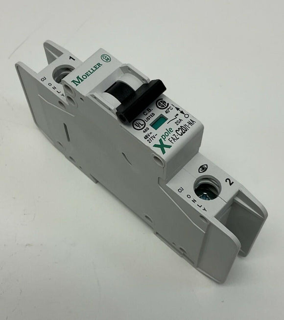 Moeller Eaton FAZ-C20/1-NA 20 Amp Circuit Breaker, 1-Pole, 48VDC, 277VAC