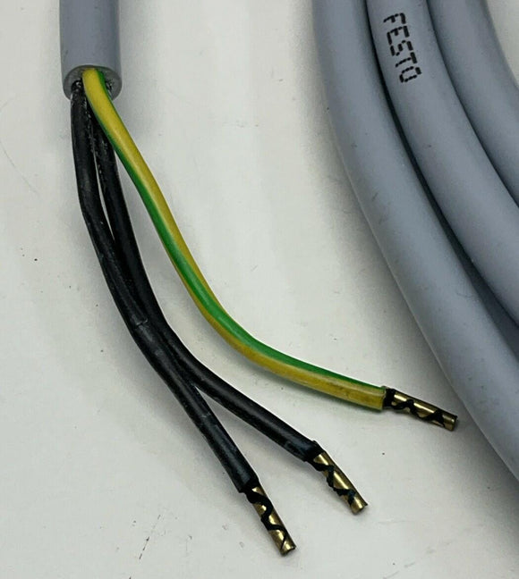 Festo KMV-1-24-24-LED / 30939 Type B Plug Socket w/ 2.5 Meter Cable