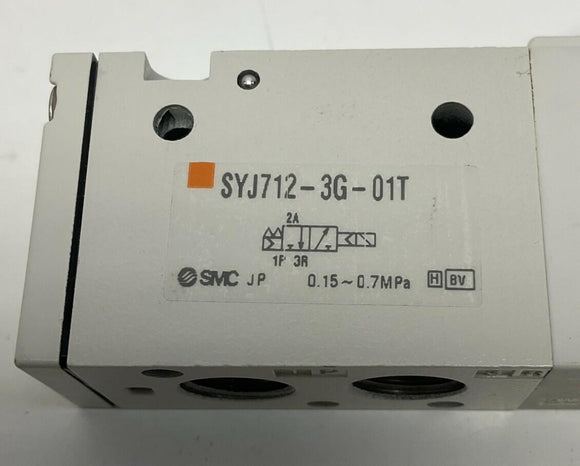 SMC SYJ12-3G-01T 110/115VAC Solenoid Pilot Valve, Normally Open