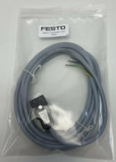 Festo KMV-1-24-24-LED / 30939 Type B Plug Socket w/ 2.5 Meter Cable-2