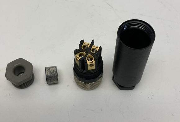 Murr 7000-08631-0000000 M8 Female Field Connector, 4-Pole, Screw Terminals