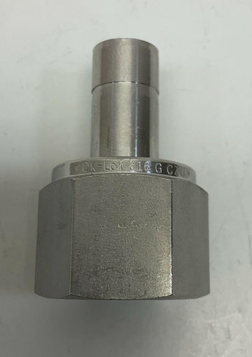 DK-LOK DAF-8-8GG-S 1/2" Tube Stub x 1/2" NPT Stainless Adapter - 0