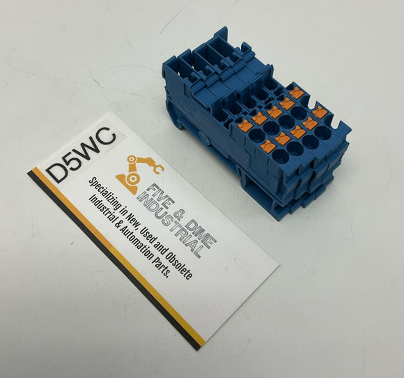 Phoenix Contact 3209646  Blue Feed Through Terminal Block PT 2.5-Twin/1P( Lot of 5)