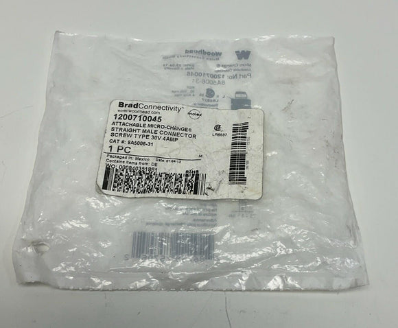 Woodhead 1200701145 / 8A5006-31 Molex M12 Male 5-Pole Field Connector