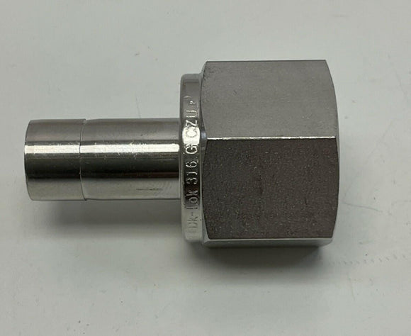 DK-LOK DAF-8-8GG-S 1/2" Tube Stub x 1/2" NPT Stainless Adapter