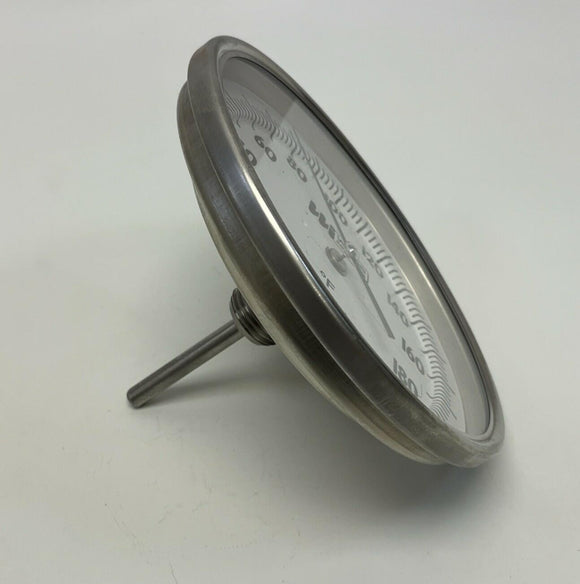 Weiss Instruments 5RBM9 5" BiMetal Thermometer 0-200°F 1/2 NPT, 2.5" Stem