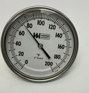 Weiss Instruments 5RBM9 5" BiMetal Thermometer 0-200°F 1/2 NPT, 2.5" Stem-2