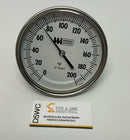 Weiss Instruments 5RBM9 5" BiMetal Thermometer 0-200°F 1/2 NPT, 2.5" Stem-1
