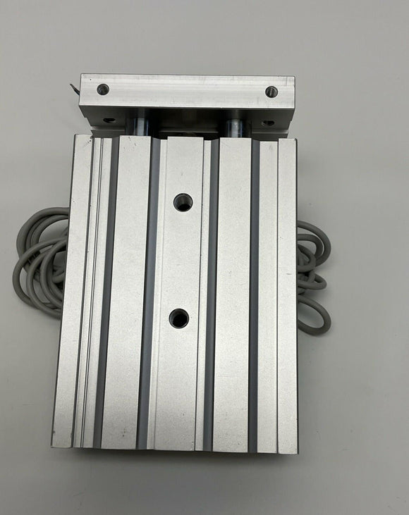 SMC CXSL32-50 Dual Rod Guided Air Cylinder w/ D-Y7BA Reed Switches