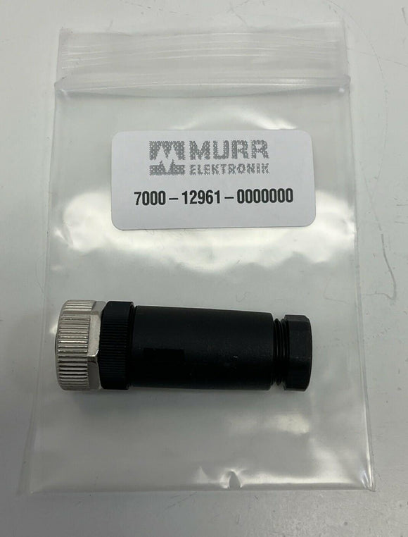Murr 7000-12961-0000000 M12 Female Field Connector, 5-Pole Screw Terminals