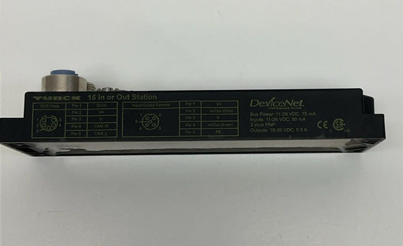 Turck FDNL-XSG16-T DeviceNet Multi-Port I/O Junction Module