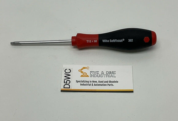 Wiha 362 T15 80mm Long Soft Finish Grip Torx Screwdriver