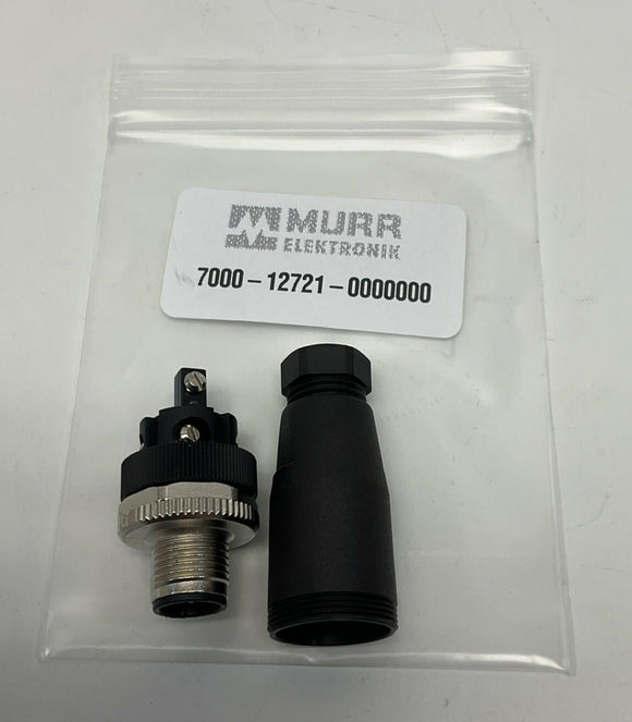 Murr 7000-12721-0000000 M12, Male Field Connector 5-Pole, Screw Terminals