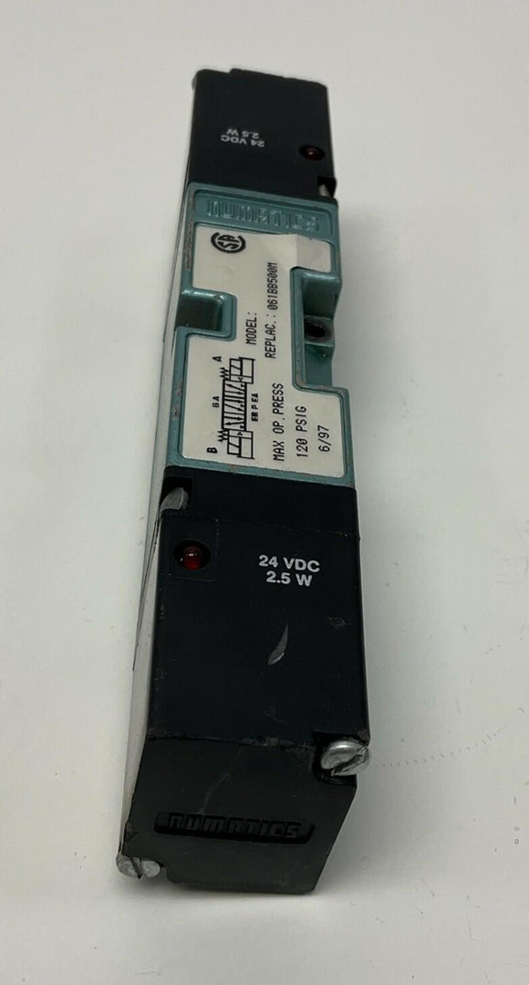 Numatics 061BB500M 24VDC Solenoid Pneumatic Valve 120 PSI