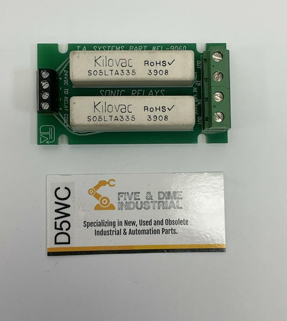 T.A Systems EL-9060 Sonic Relay Board Module 24VDC
