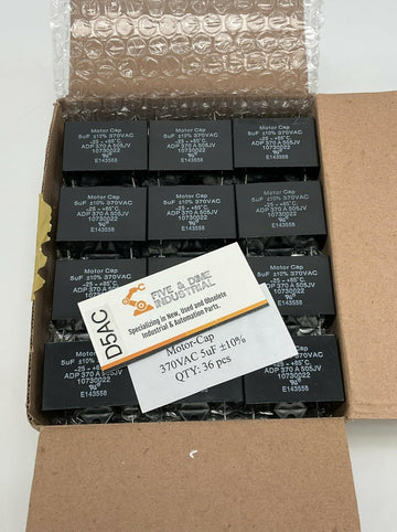 Motor Cap 10730022 / ADP 370A505JV 5uF 370VAC Motor Run Capacitor Package of 36