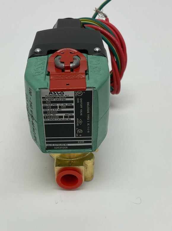 Asco 8262R208 100-240VAC Solenoid Valve Redhat MP-C-134-B-2333