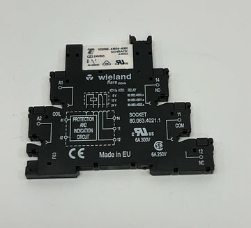 Wieland 80.063.4021.1 Relay Socket with Schrack V23092-A1024-A301 - 0