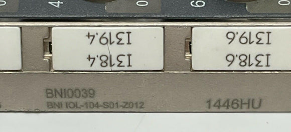 Balluff BNI0039 I/O Sensor, Actuator Hub Block 18-30VDC