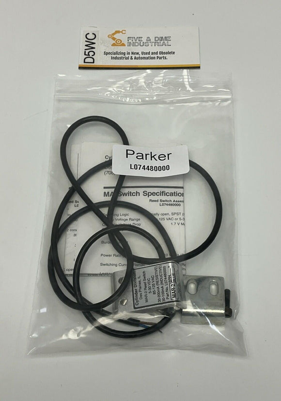 Parker L074480000 MAR-2 Magnetic Reed Switch 5-30VDC, 85-125VAC
