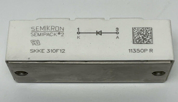 Semikron SKKE 310F12 Semipack 2 Thyristor / Diode 310-Amp, 1200 Volts