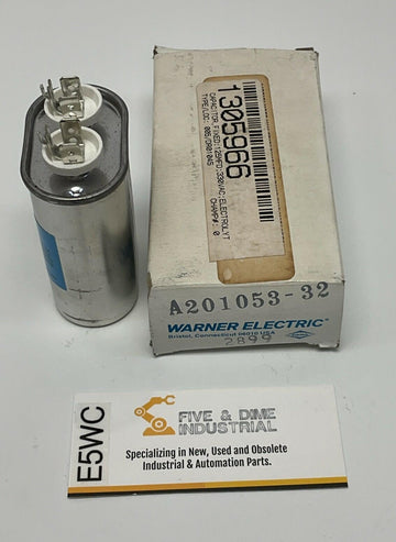 Warner Electric A201053-32 Capacitor 125MFD, 330VAC