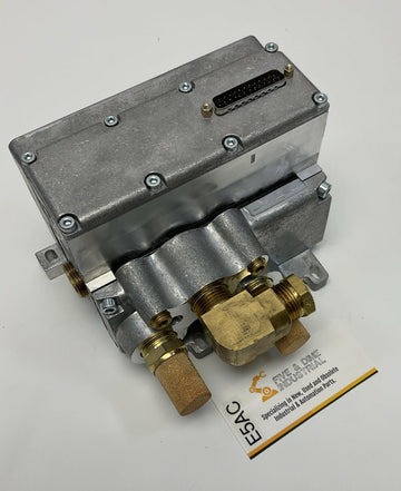 Parker PSHU20L210P 25-Pin D-Sub Base with End Plates, Gaskets and Fittings Shown