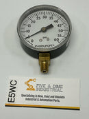 Ashcroft 25W1005-60 2-1/2" 60PSI Gauge 1/8" NPT Brass Lower-1